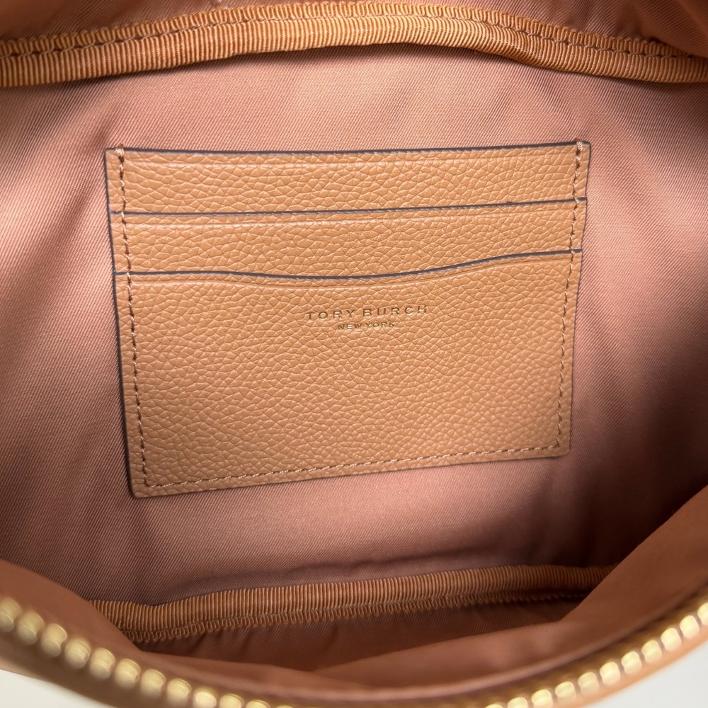 NWT Tory Burch Thea Pebbled Leather Belt Bag Fanny Pack in Tiramisu 165917 - Picture 9 of 12